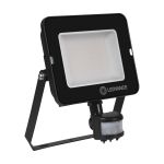 Ledvance LED Breedstraler Compact Zwart 50W 5000lm 100D - 840 Koel Wit | IP65 - Symmetrisch - Bewegings- en lichtsensor